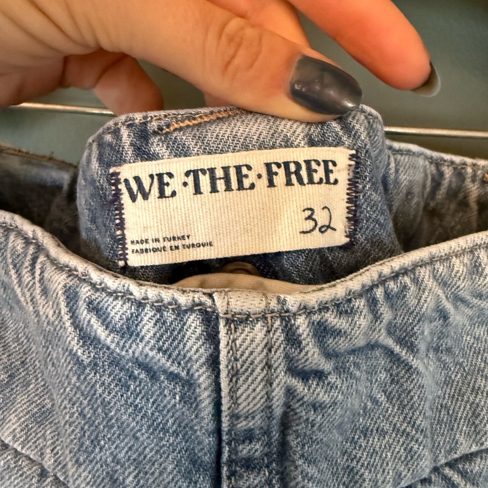 FREE PEOPLE We The Free Runaway Denim mini Skirt sz 32 - Picture 9 of 9
